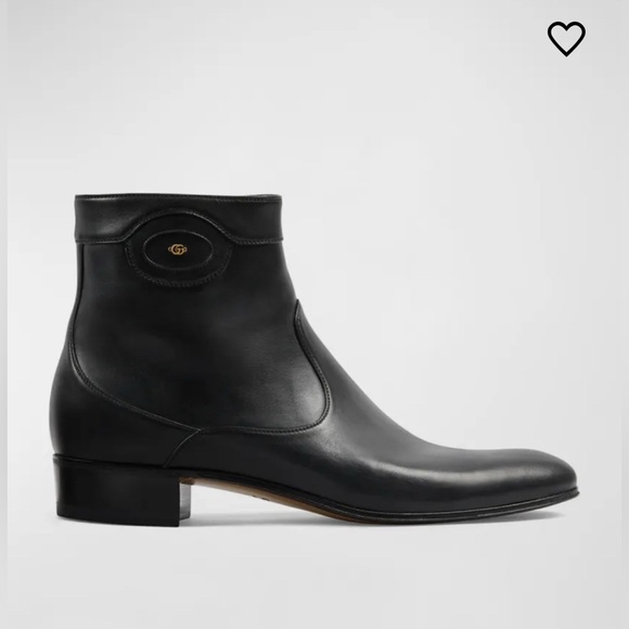 Gucci Men's Adel GG Leather Ankle Boots - Picture 1 of 9
